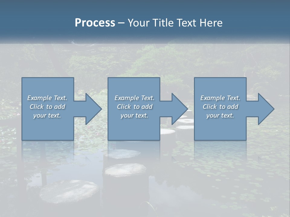 Wooden Shinto Stepping PowerPoint Template