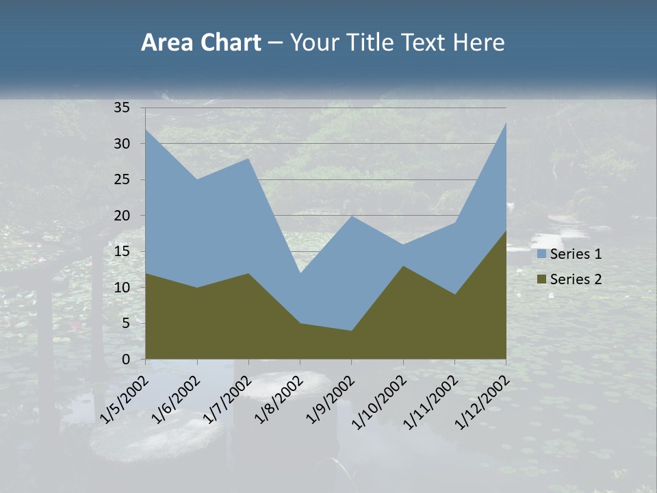 Wooden Shinto Stepping PowerPoint Template