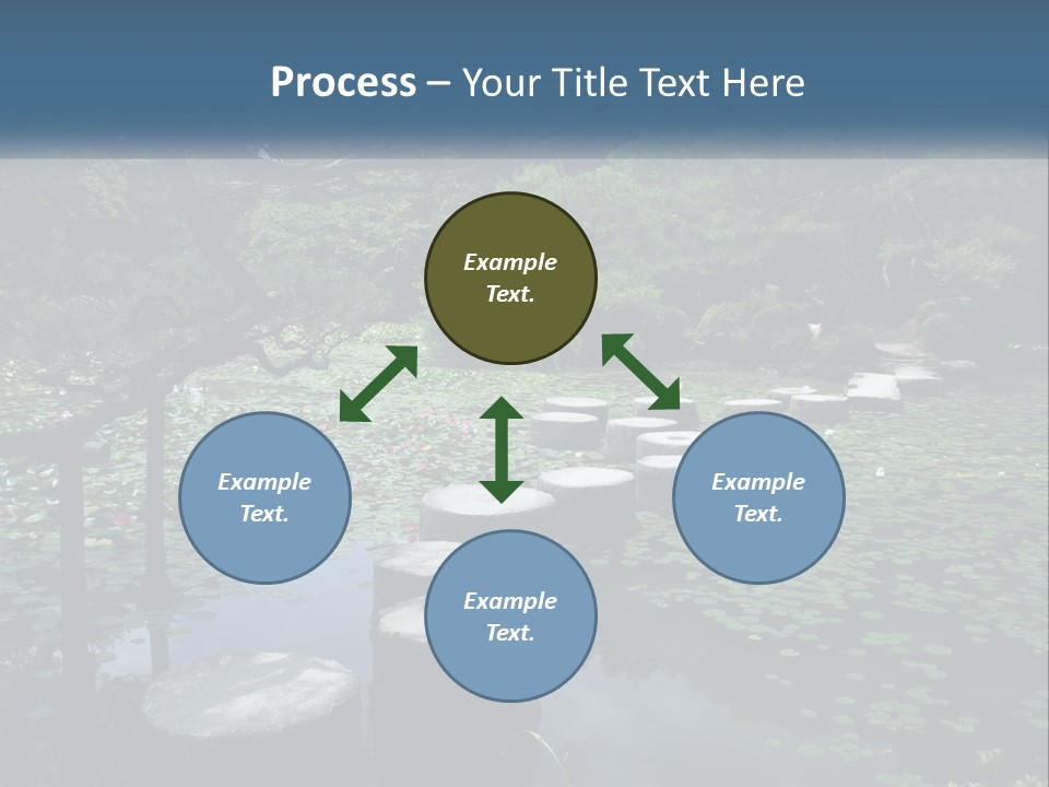 Wooden Shinto Stepping PowerPoint Template