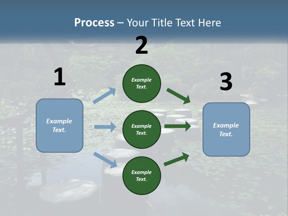 Wooden Shinto Stepping PowerPoint Template
