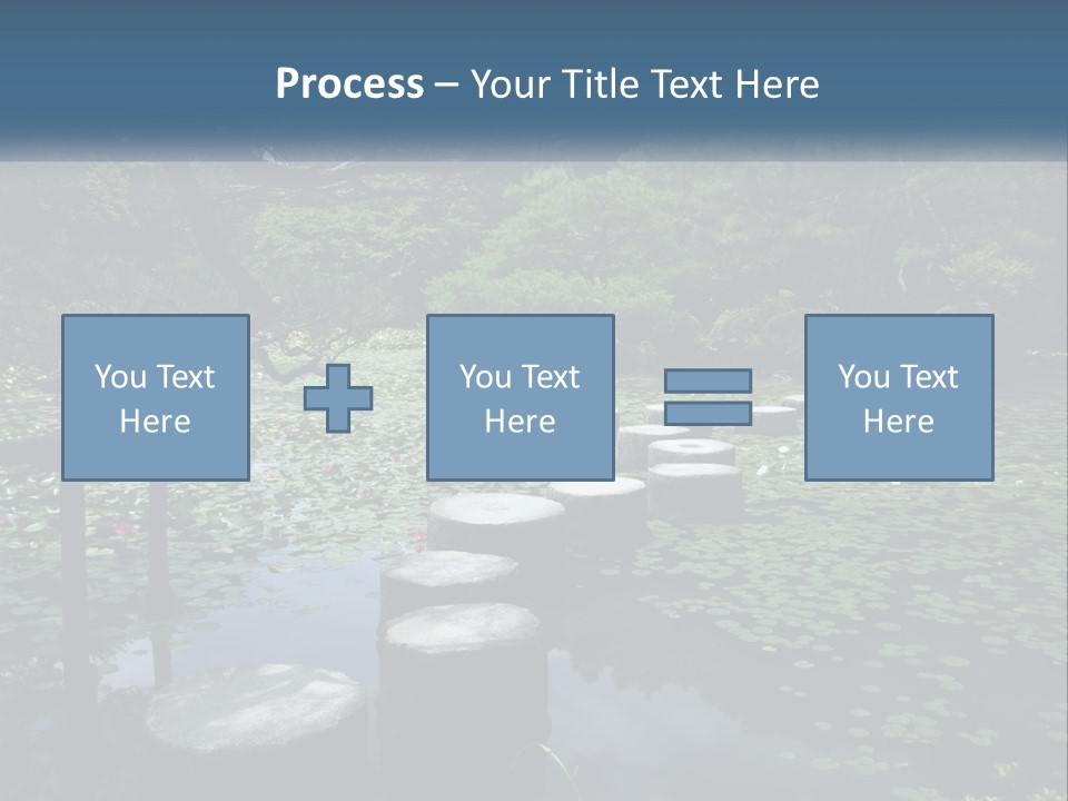 Wooden Shinto Stepping PowerPoint Template