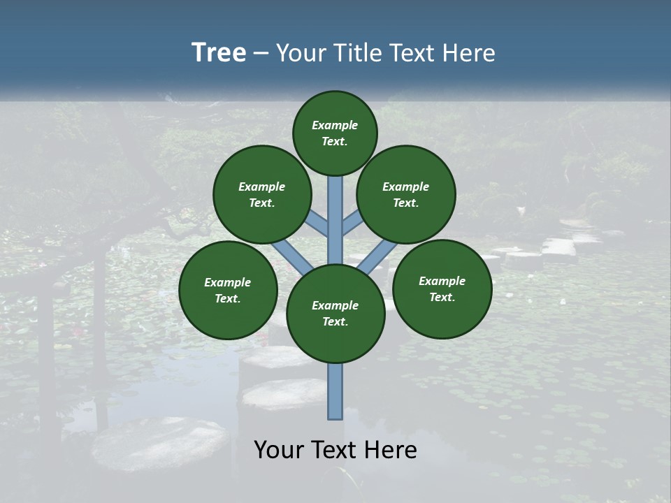 Wooden Shinto Stepping PowerPoint Template