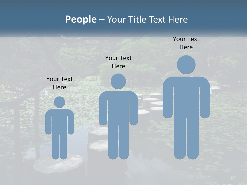 Wooden Shinto Stepping PowerPoint Template