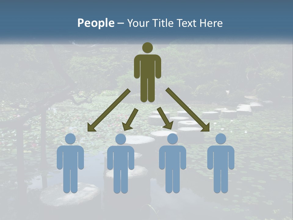 Wooden Shinto Stepping PowerPoint Template