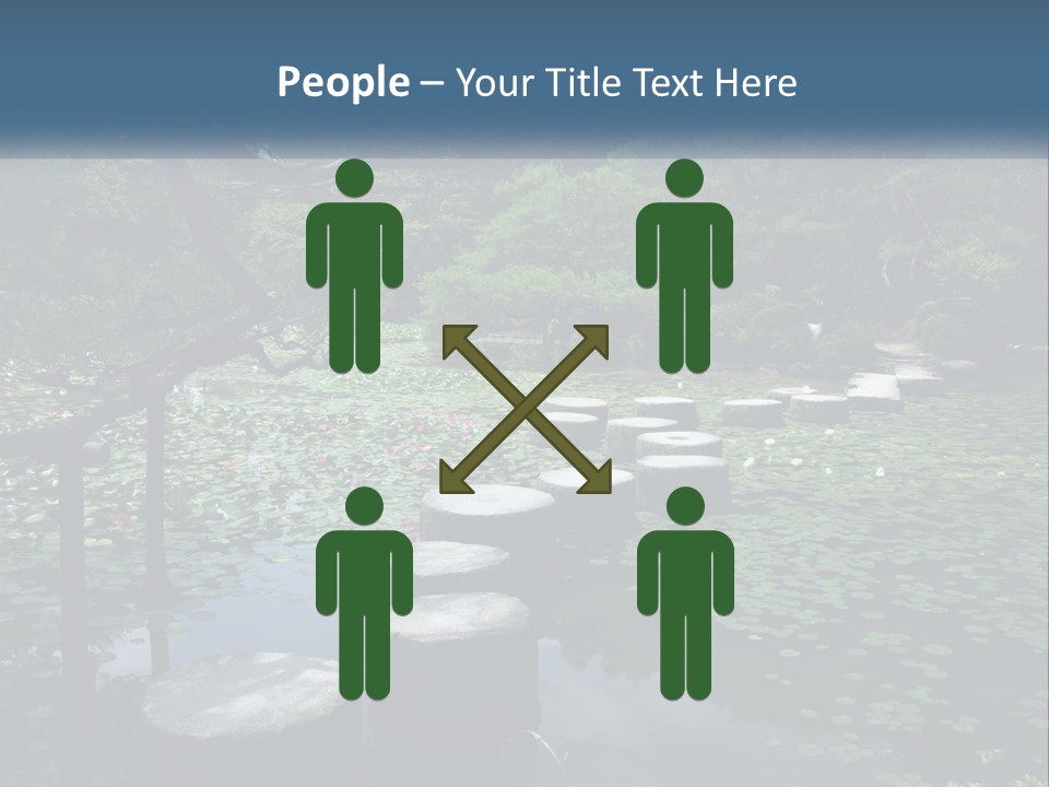 Wooden Shinto Stepping PowerPoint Template