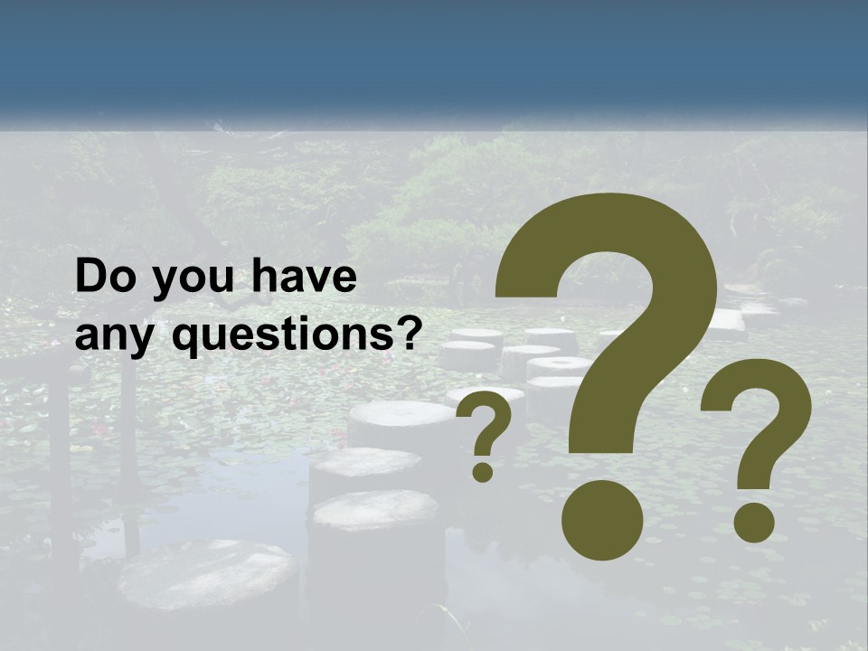 Wooden Shinto Stepping PowerPoint Template