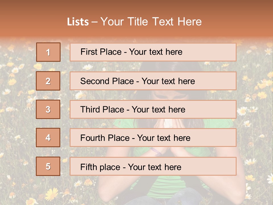 Outside Child Fever PowerPoint Template