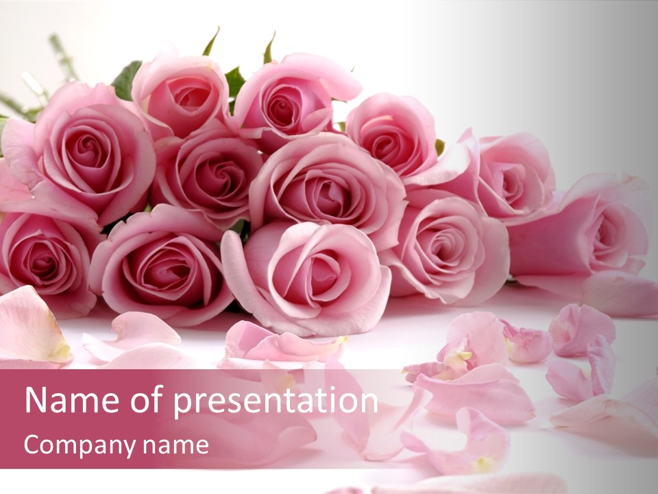 Posy Elegance Passion PowerPoint Template