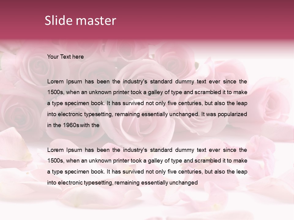Posy Elegance Passion PowerPoint Template