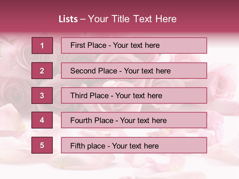 Posy Elegance Passion PowerPoint Template