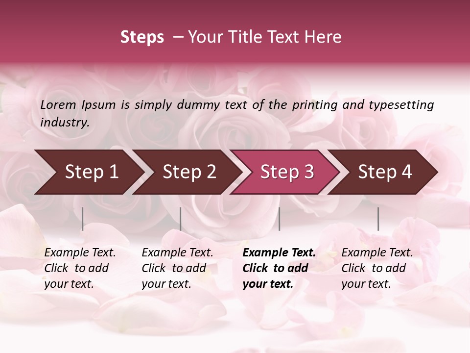 Posy Elegance Passion PowerPoint Template