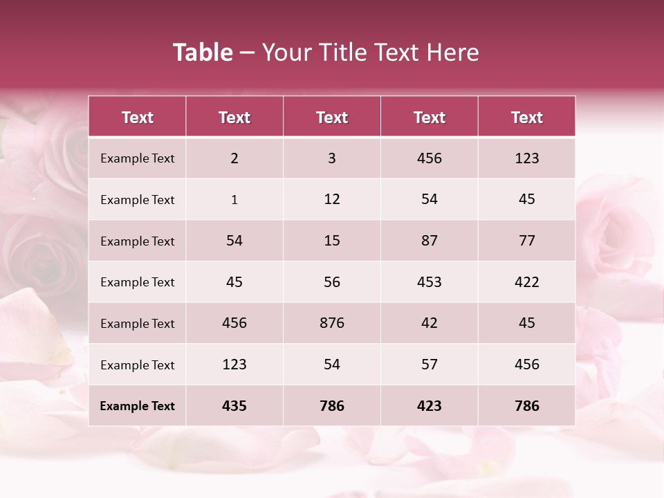 Posy Elegance Passion PowerPoint Template