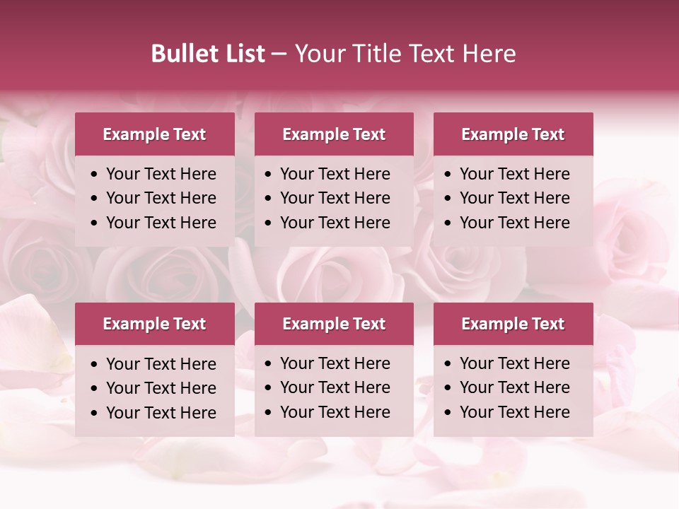 Posy Elegance Passion PowerPoint Template