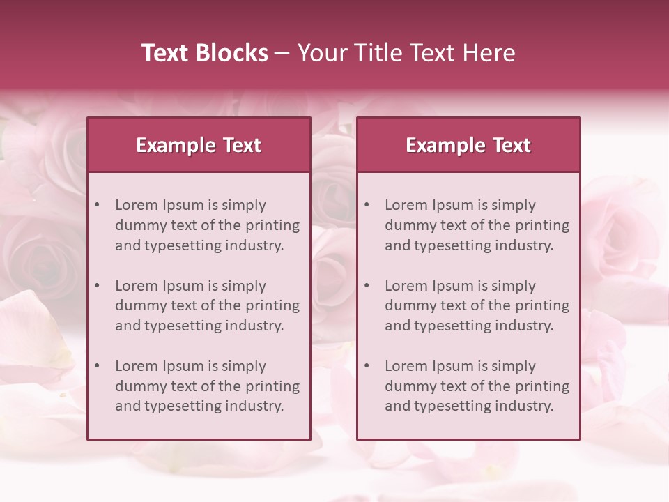 Posy Elegance Passion PowerPoint Template
