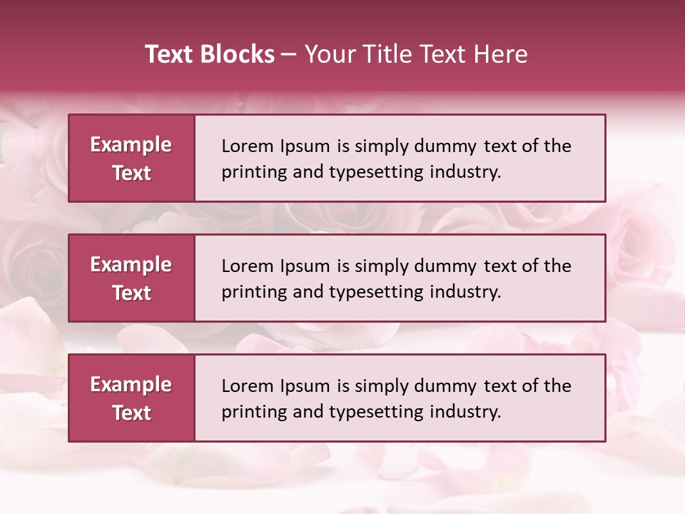 Posy Elegance Passion PowerPoint Template