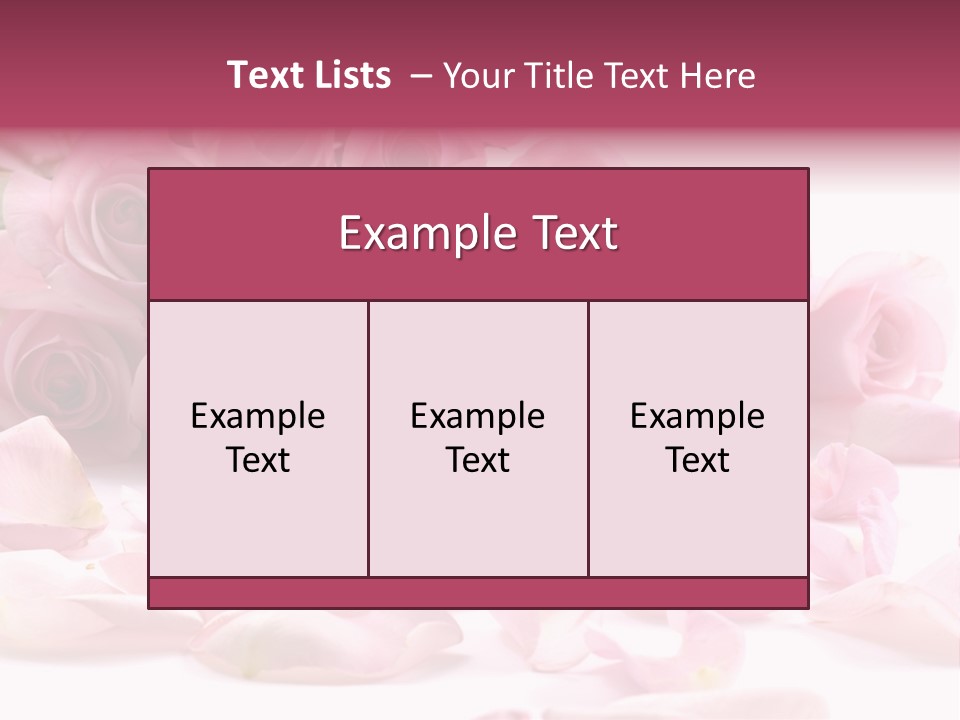 Posy Elegance Passion PowerPoint Template