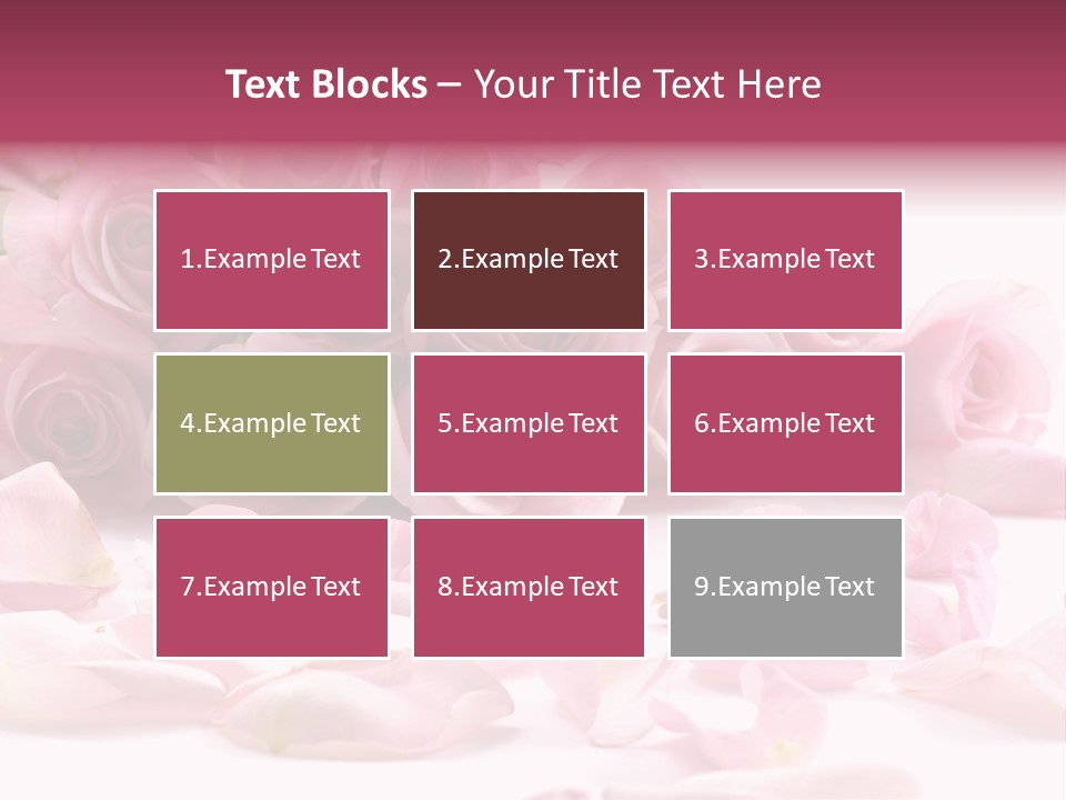 Posy Elegance Passion PowerPoint Template