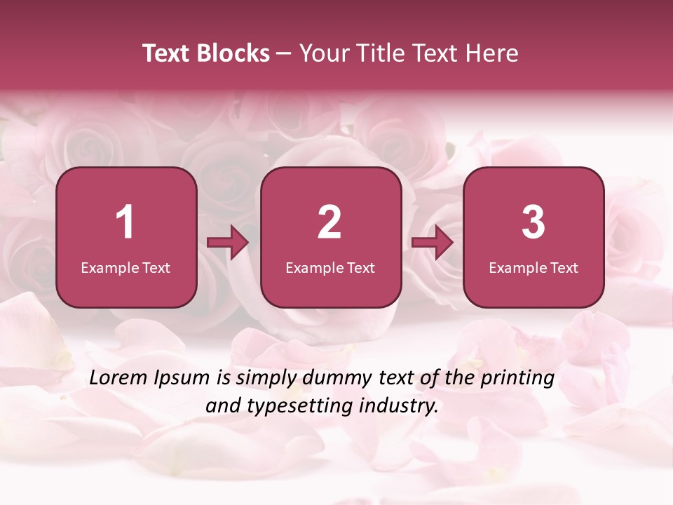 Posy Elegance Passion PowerPoint Template