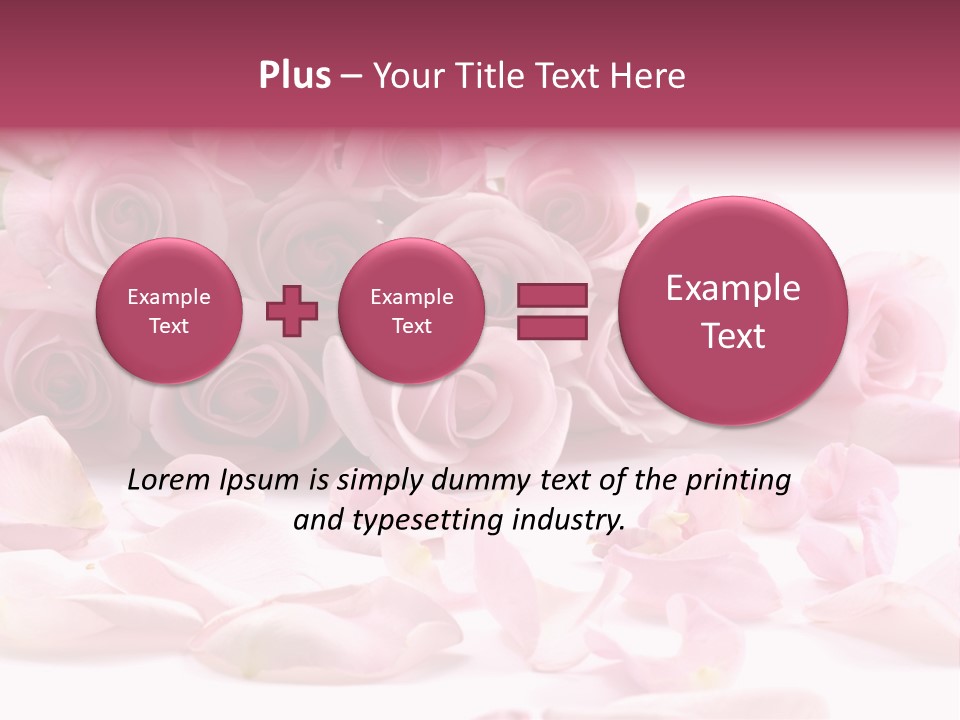 Posy Elegance Passion PowerPoint Template