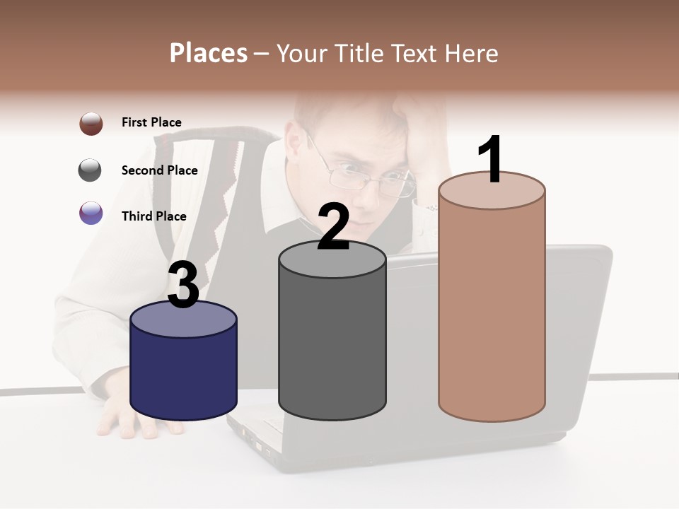 Isolated Face Job PowerPoint Template