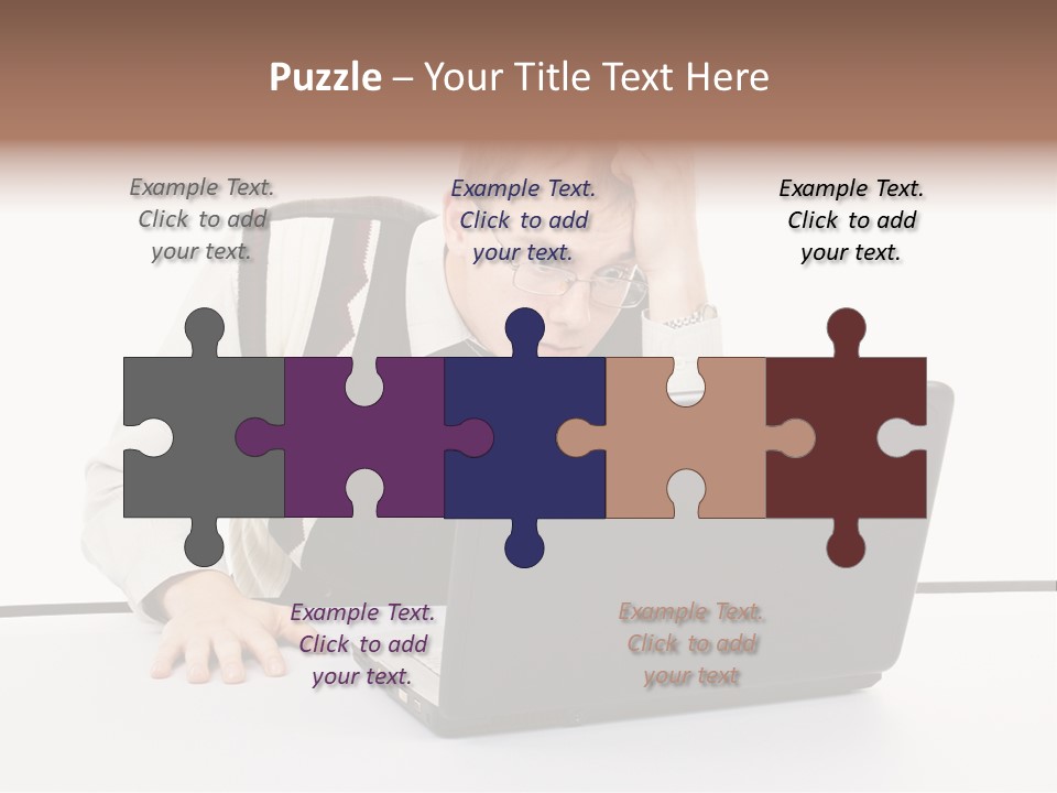 Isolated Face Job PowerPoint Template