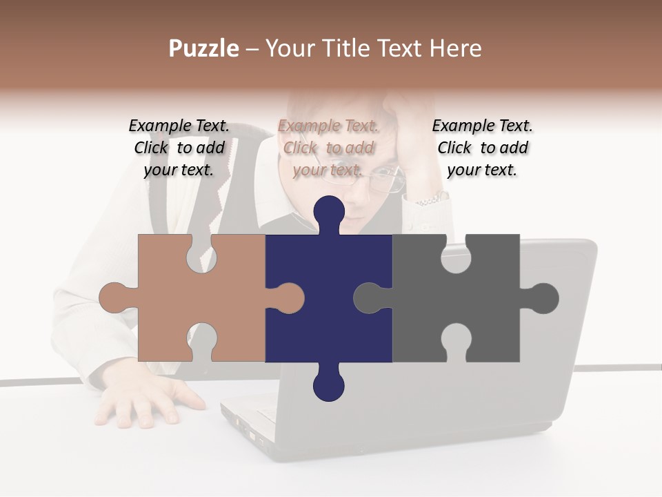 Isolated Face Job PowerPoint Template