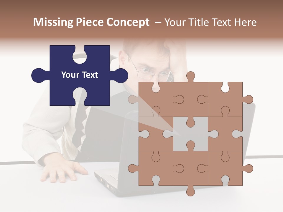 Isolated Face Job PowerPoint Template