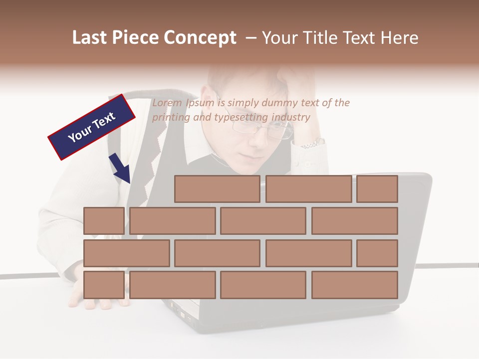 Isolated Face Job PowerPoint Template