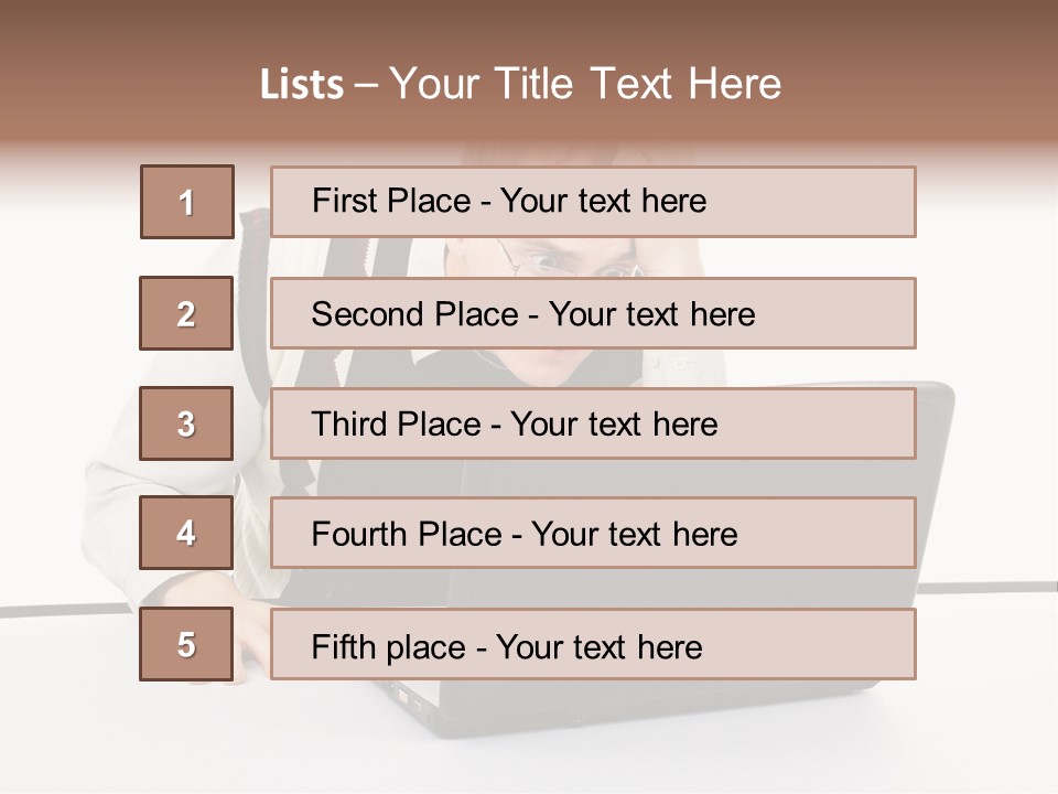 Isolated Face Job PowerPoint Template