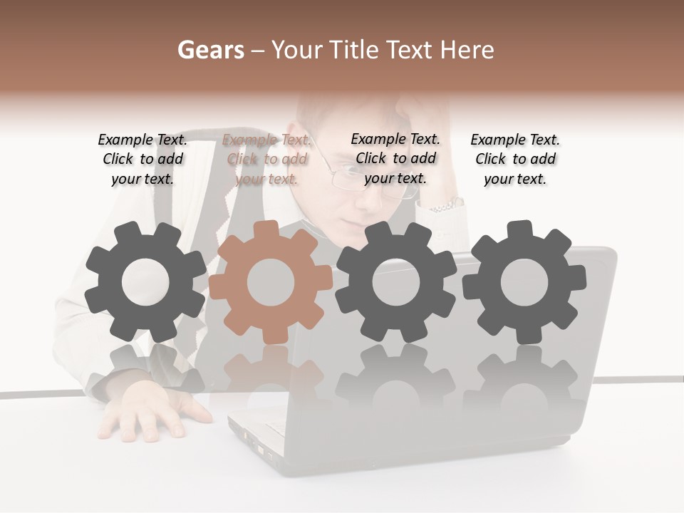 Isolated Face Job PowerPoint Template