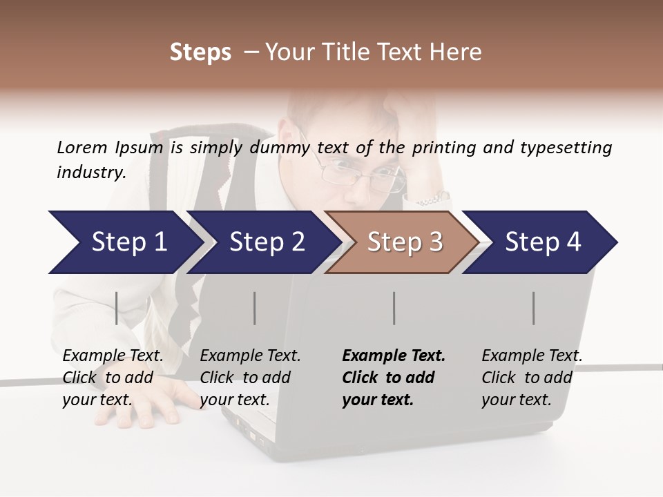 Isolated Face Job PowerPoint Template