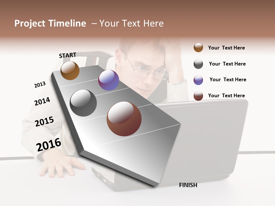 Isolated Face Job PowerPoint Template