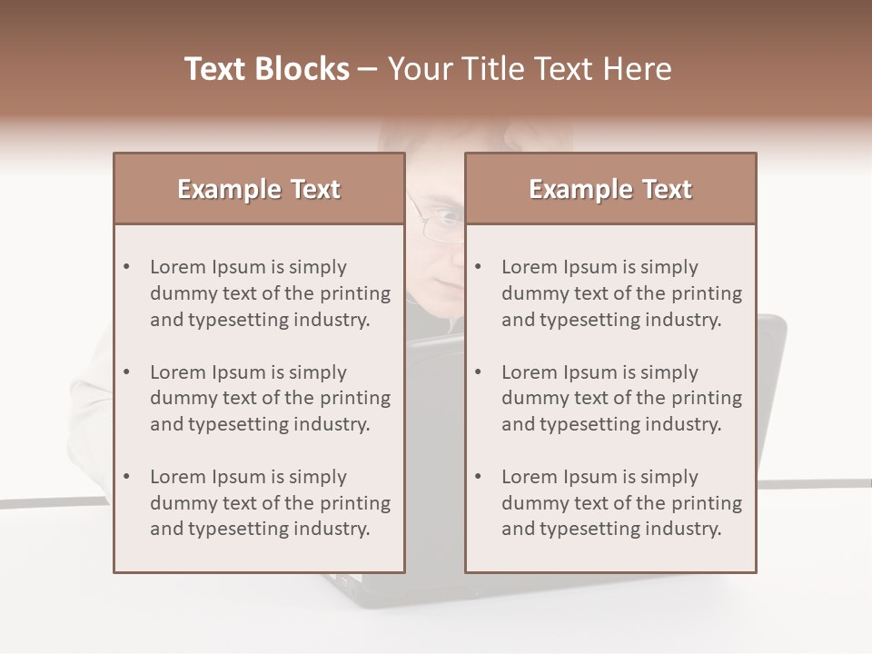 Isolated Face Job PowerPoint Template