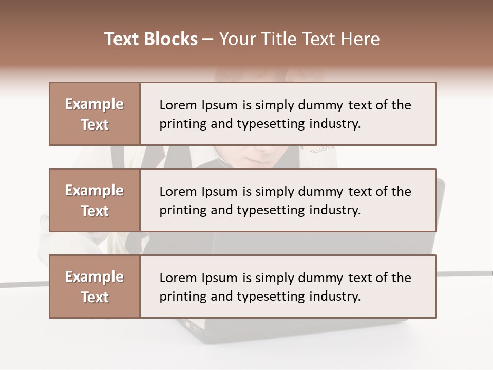 Isolated Face Job PowerPoint Template