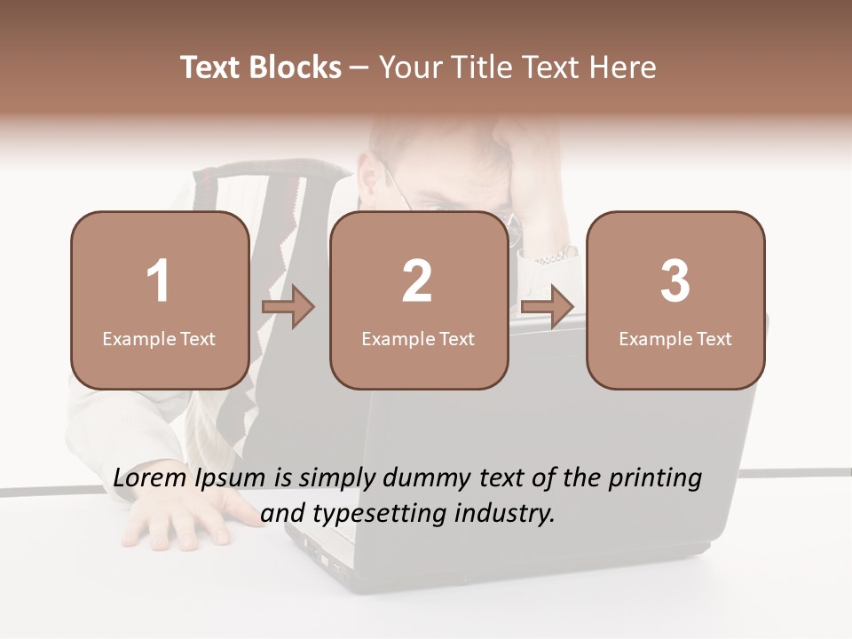 Isolated Face Job PowerPoint Template
