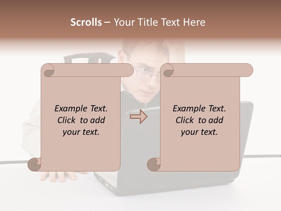 Isolated Face Job PowerPoint Template