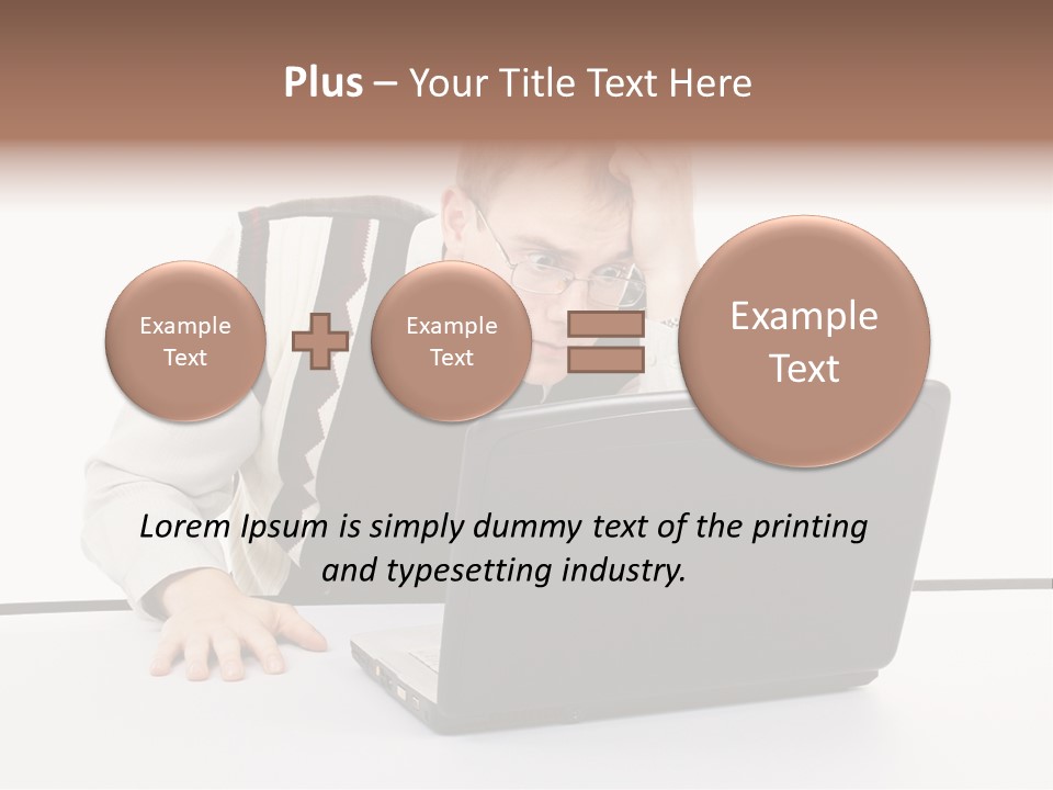 Isolated Face Job PowerPoint Template
