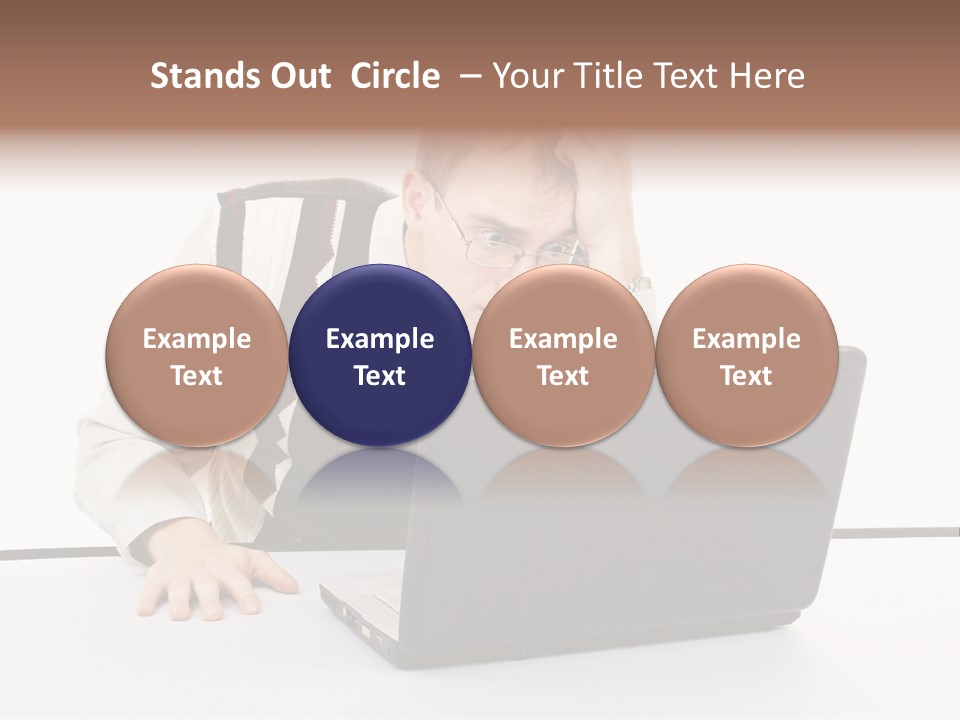 Isolated Face Job PowerPoint Template