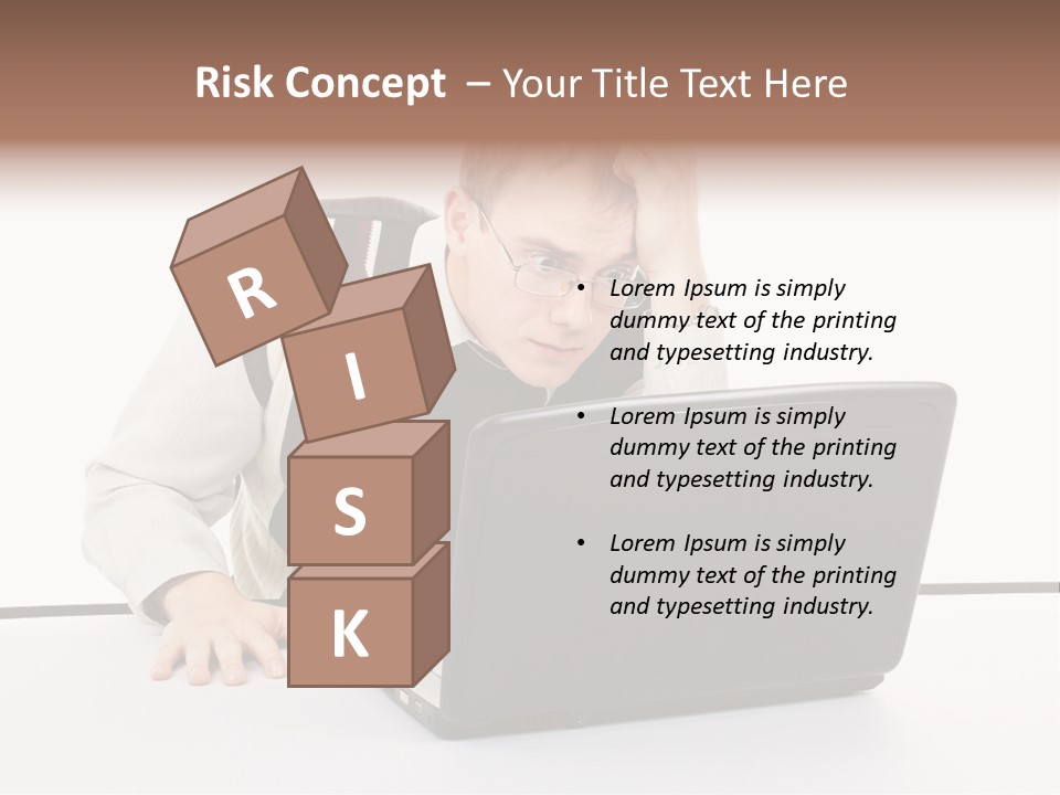 Isolated Face Job PowerPoint Template