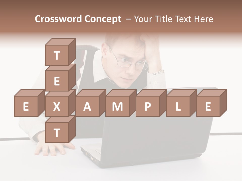 Isolated Face Job PowerPoint Template