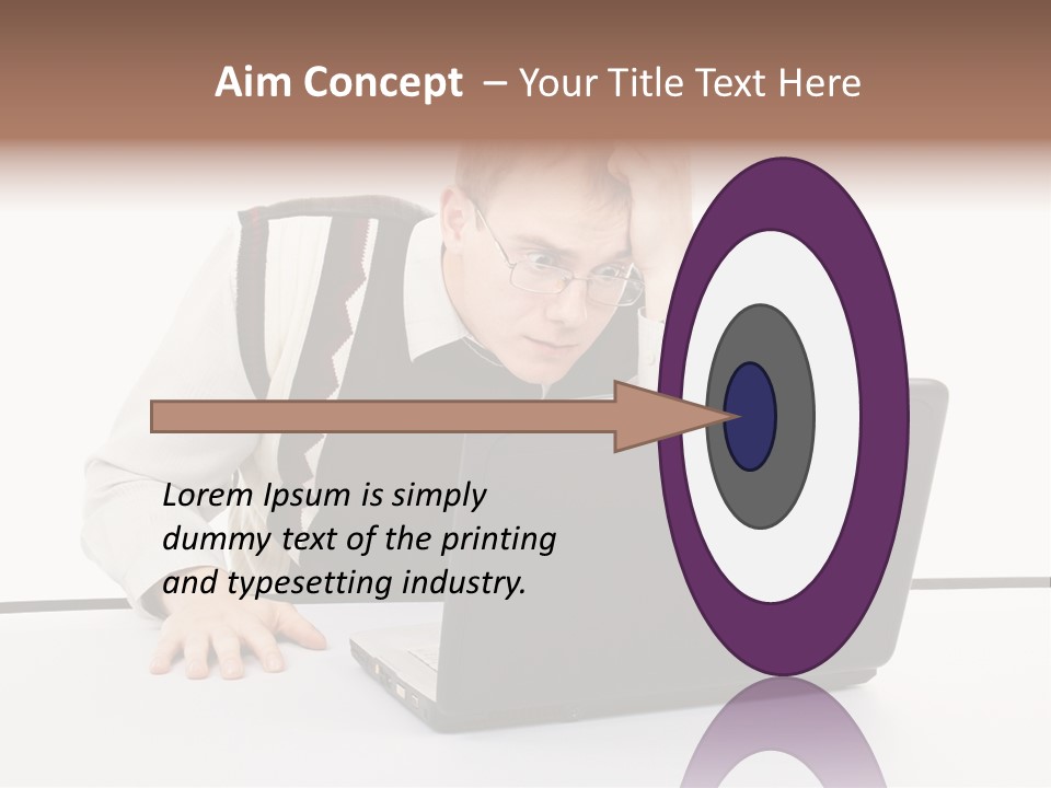 Isolated Face Job PowerPoint Template