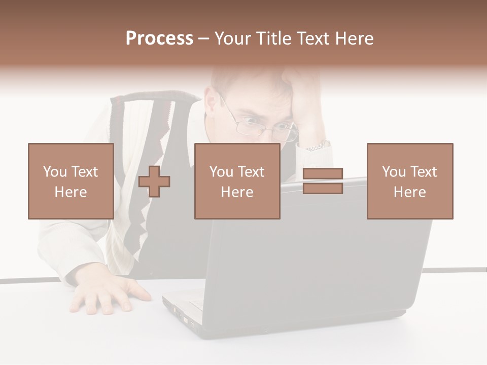 Isolated Face Job PowerPoint Template