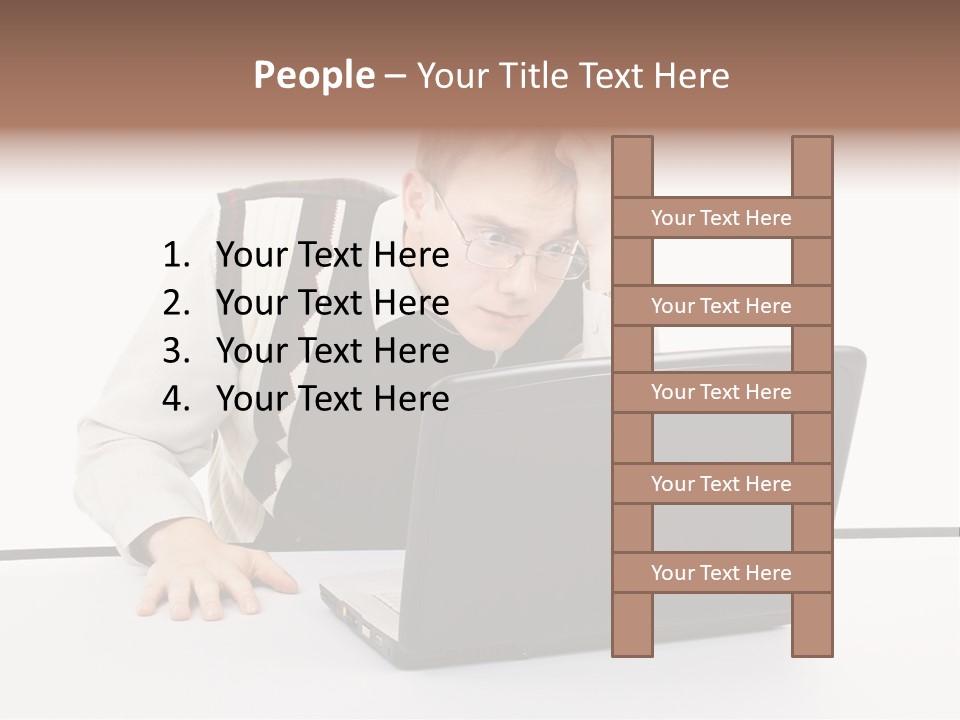 Isolated Face Job PowerPoint Template