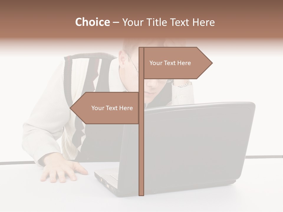 Isolated Face Job PowerPoint Template