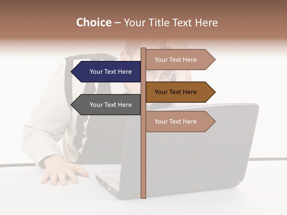 Isolated Face Job PowerPoint Template