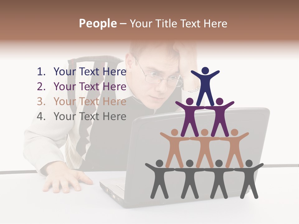 Isolated Face Job PowerPoint Template