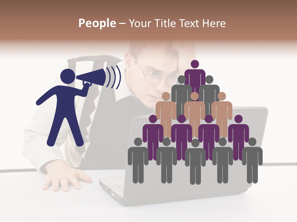 Isolated Face Job PowerPoint Template