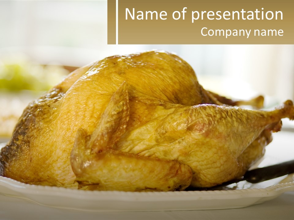 Roasted Baked Dish PowerPoint Template