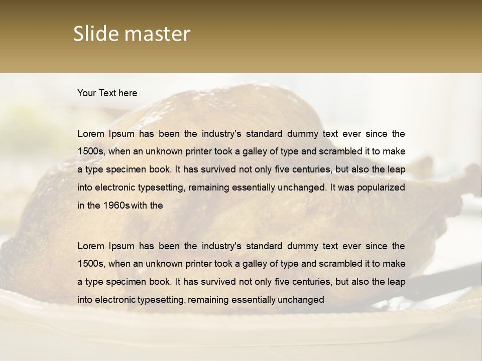 Roasted Baked Dish PowerPoint Template
