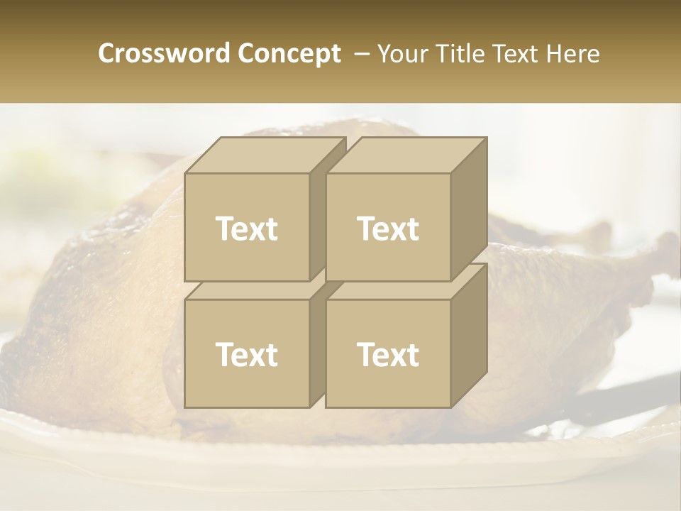 Roasted Baked Dish PowerPoint Template